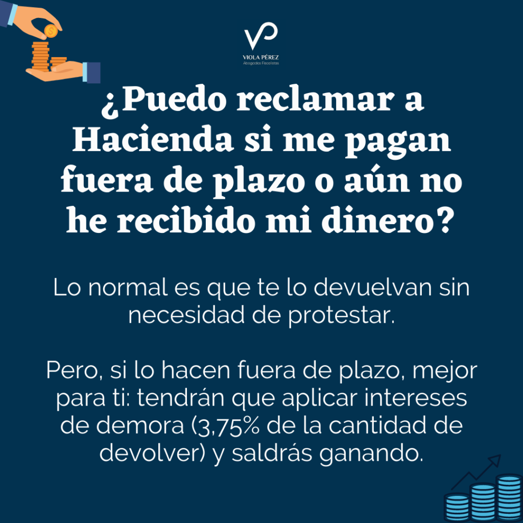 ¿Qué hago si Hacienda no me devuelve el dinero en plazo? - Viola Pérez