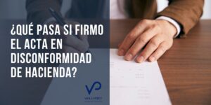 actas de disconformidad